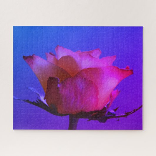 Roze Rose Jigzaag Puzzle Legpuzzel (Horizontaal)