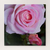 Roze Rose Jigzaag Puzzle Legpuzzel (Horizontaal)
