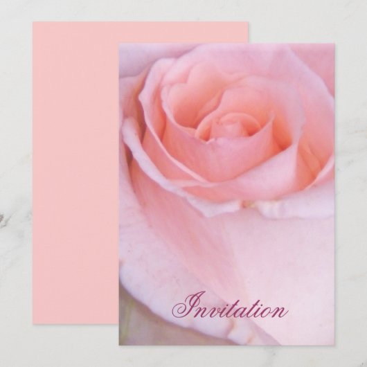 Roze Rose_ Kaart (Voorkant / Achterkant)