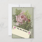 Roze Rose Kaart (Voorkant)