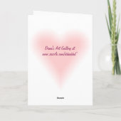 Roze Rose Kaart (Achterkant)