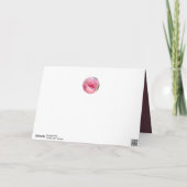 Roze Rose Kaleidoscope Burgundy Moederdag Kaart (Achterkant)