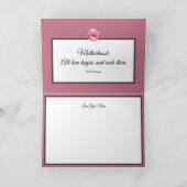 Roze Rose Kaleidoscope Moederdag Holiday Kaart (Binnen)