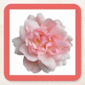 Roze Rose Kartonnen Onderzetters (Voorkant)