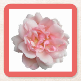 Roze Rose Kartonnen Onderzetters