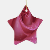 Roze Rose Keramisch Ornament (Rechts)