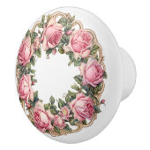 Roze Rose Keramische Knop (Rechts)