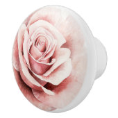 Roze Rose Keramische Knop (Rechts)