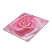 Roze Rose keramische tegel Tegeltje (Zijkant)