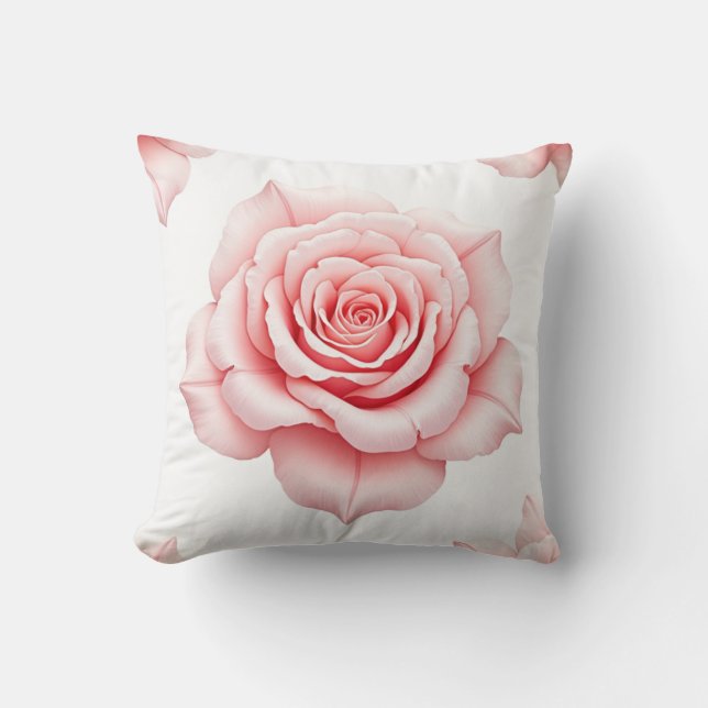 Roze Rose Kussen Kussen Kussen (Voorkant)