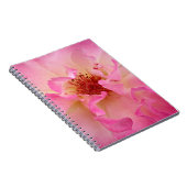 Roze Rose-laptop Notitieboek (Rechterzijde)