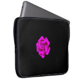 Roze Rose Laptop Sleeve (Voorkant Rechts)