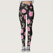 Roze Rose Leggings (Voorkant)