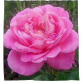 Roze Rose "Leonardo Da Vinci" Douchegordijn (Voorkant)