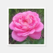 Roze Rose "Leonardo Da Vinci" Servet (Voorkant)
