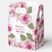 Roze Rose Lily Pearl Wedding Bedankdoosjes (Geopend)