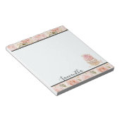  Roze Rose Macaroons Notitieblok (Schuin)