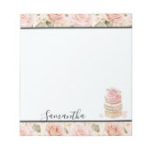  Roze Rose Macaroons Notitieblok (Voorkant)