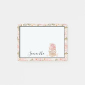 Roze Rose Macaroons Post-it® Notes (Voorkant)