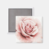 Roze Rose Magneet (Voorkant / Achterkant)
