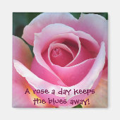 Roze Rose Magnet (Voorkant)
