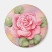 Roze Rose Magnet (Voorkant)