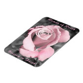 Roze Rose Magnet Faith Magneet (Linkerzijde)