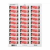Roze Rose Mailing Label (Full Sheet)