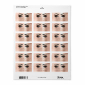 Roze Rose Makeup Lashes Stylst Beauty RSVP Etiket (Full Sheet)