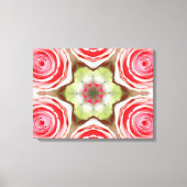Roze Rose Mandala Canvas Afdruk (Voorkant)