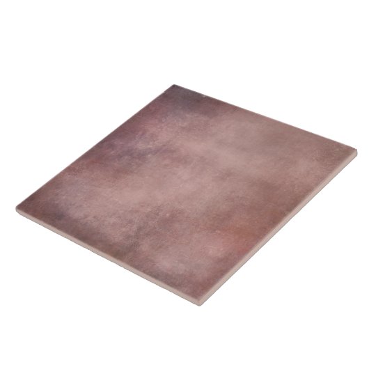 Roze Rose Mauve Faux Rustic Tegeltje (Zijkant)