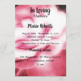 Roze Rose Memorial / Aankondiging