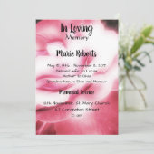Roze Rose Memorial / Aankondiging (Staand voorkant)