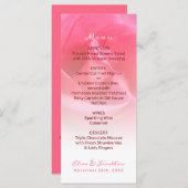 Roze Rose Menu (Voorkant / Achterkant)