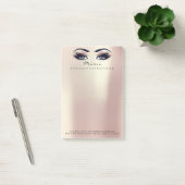 Roze Rose Metallic Peach Name Web Telefoon Post-it® Notes (Kantoor)