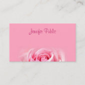 Roze Rose Modern Hand Script Tekst Elegant Eenvoud Visitekaartje (Voorkant)