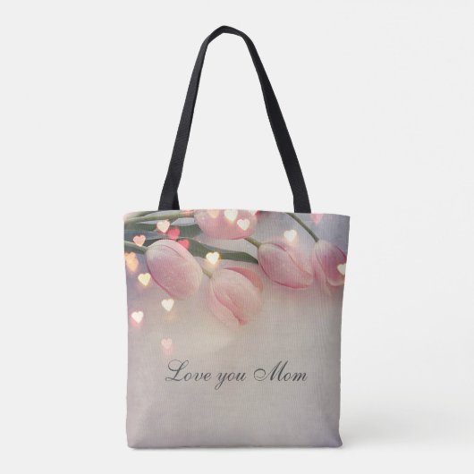 Roze Rose Moeder van het Tas van de Bride (Achterkant)