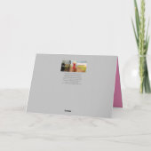 Roze Rose Moederdag Kaart (Achterkant)