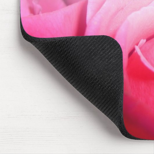 Roze Rose Mousepad Muismat (Hoek)