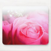 Roze Rose Mousepad Muismat (Voorkant)