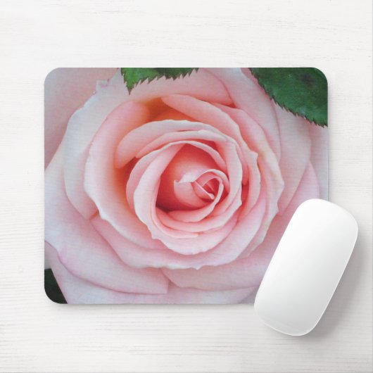 Roze Rose Mousepad Muismat (Met muis)