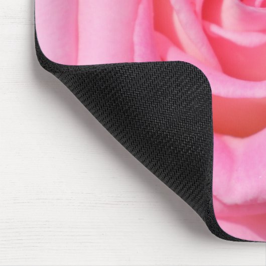 Roze Rose Mousepad Muismat (Hoek)