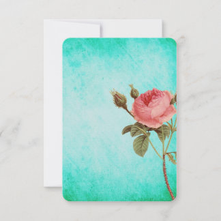 Roze Rose Notecard Bedankkaart