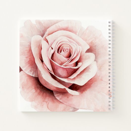 Roze Rose Notitieboek (Achterkant)