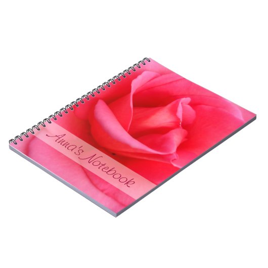 Roze Rose Notitieboek (Linkerzijde)