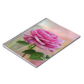  Roze Rose Notitieboek (Linkerzijde)
