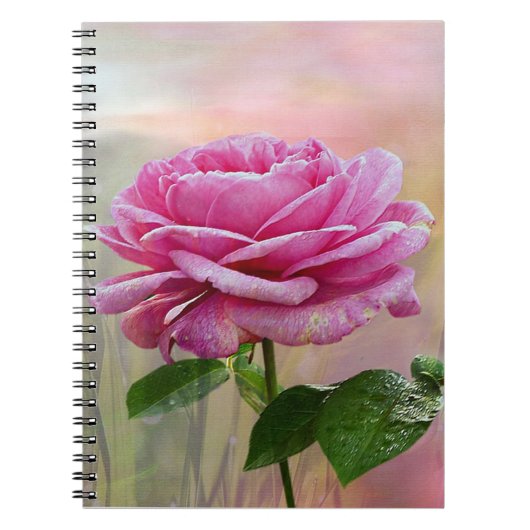  Roze Rose Notitieboek (Voorkant)