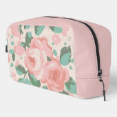 Roze rose ontwerp toilettasje (Rechterhoek)