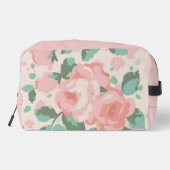 Roze rose ontwerp toilettasje (Achterkant)