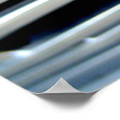 Roze Rose op Grill Poster (Hoek)